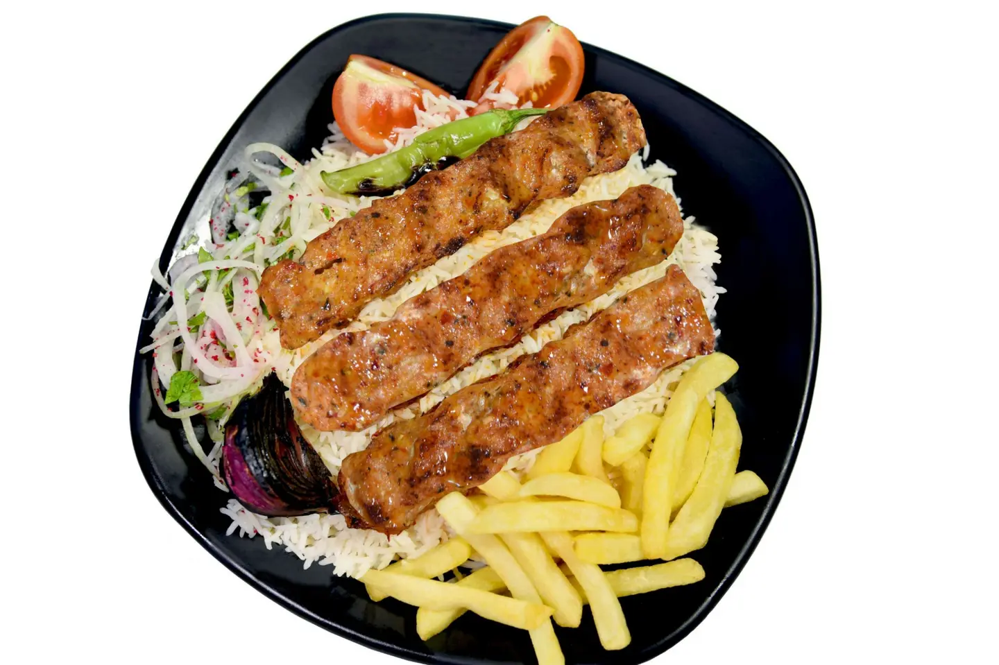 Chicken Kabab With Rice