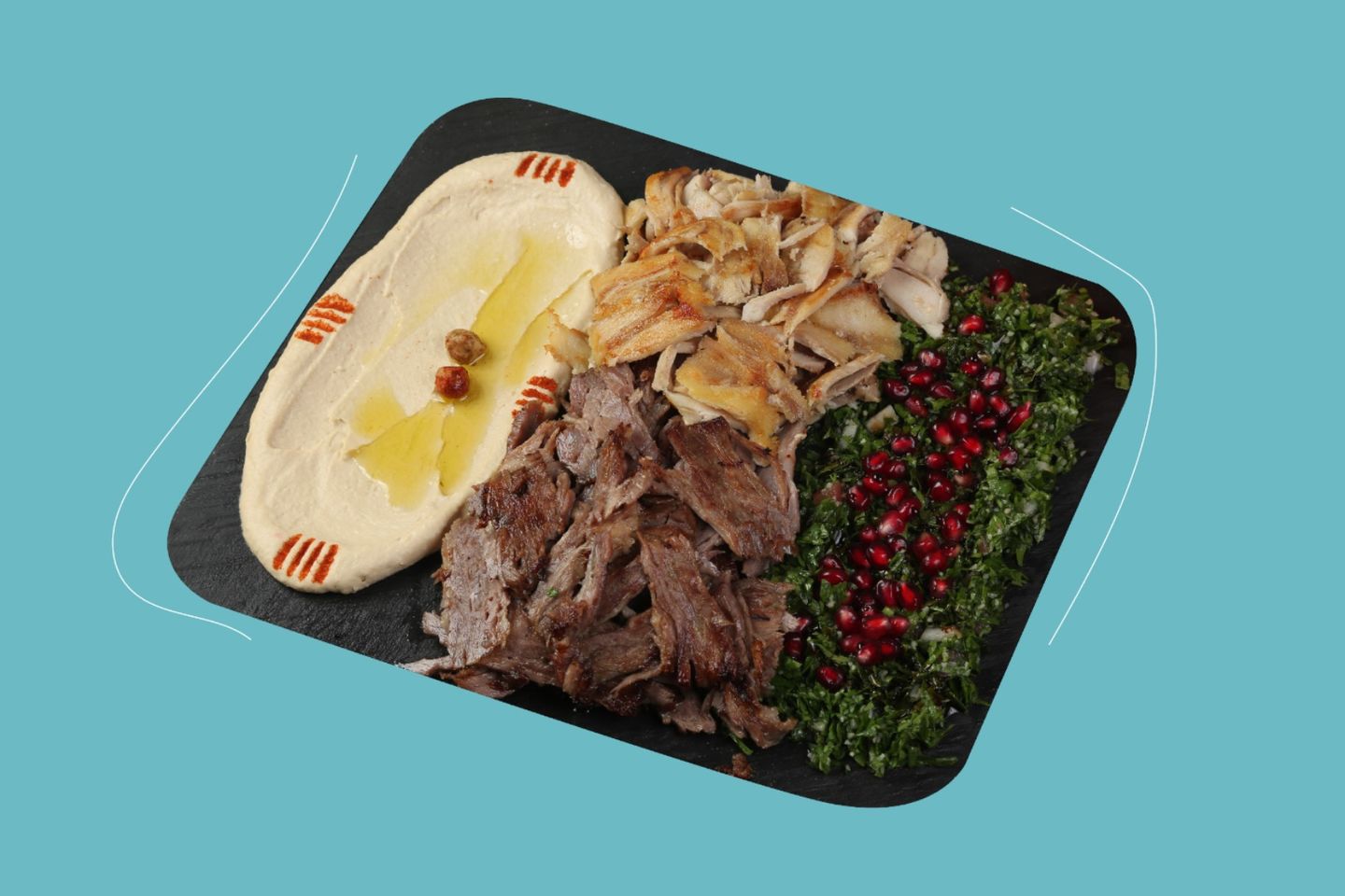 مكسات شاورما لحم و دجاج تبولة
