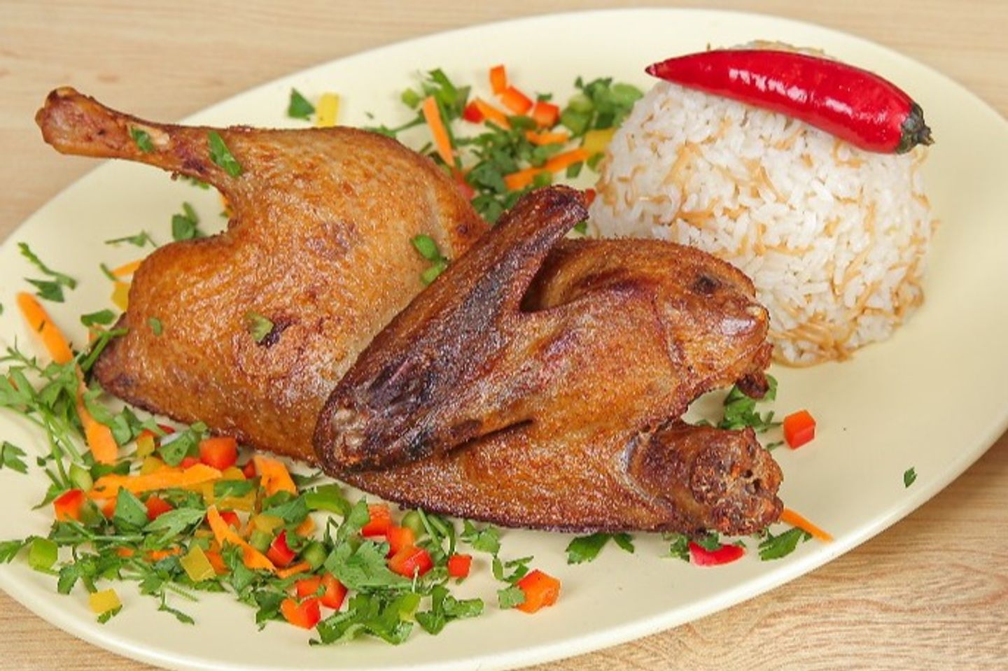Half Roasted Duck