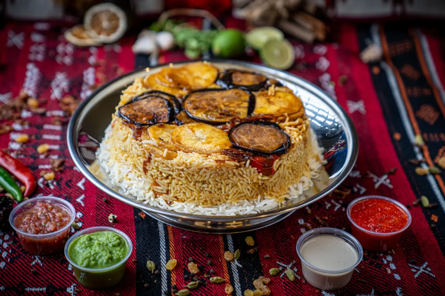 مقلوبة نص دجاجة