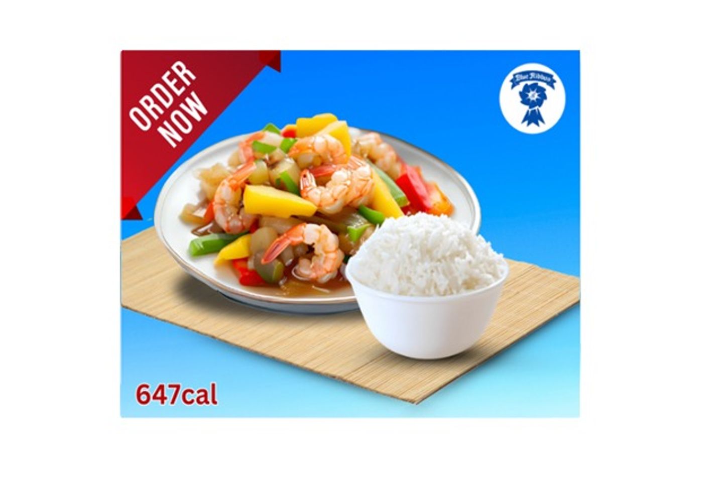 Shrimp With Sweet And Sour Sauce And Rice