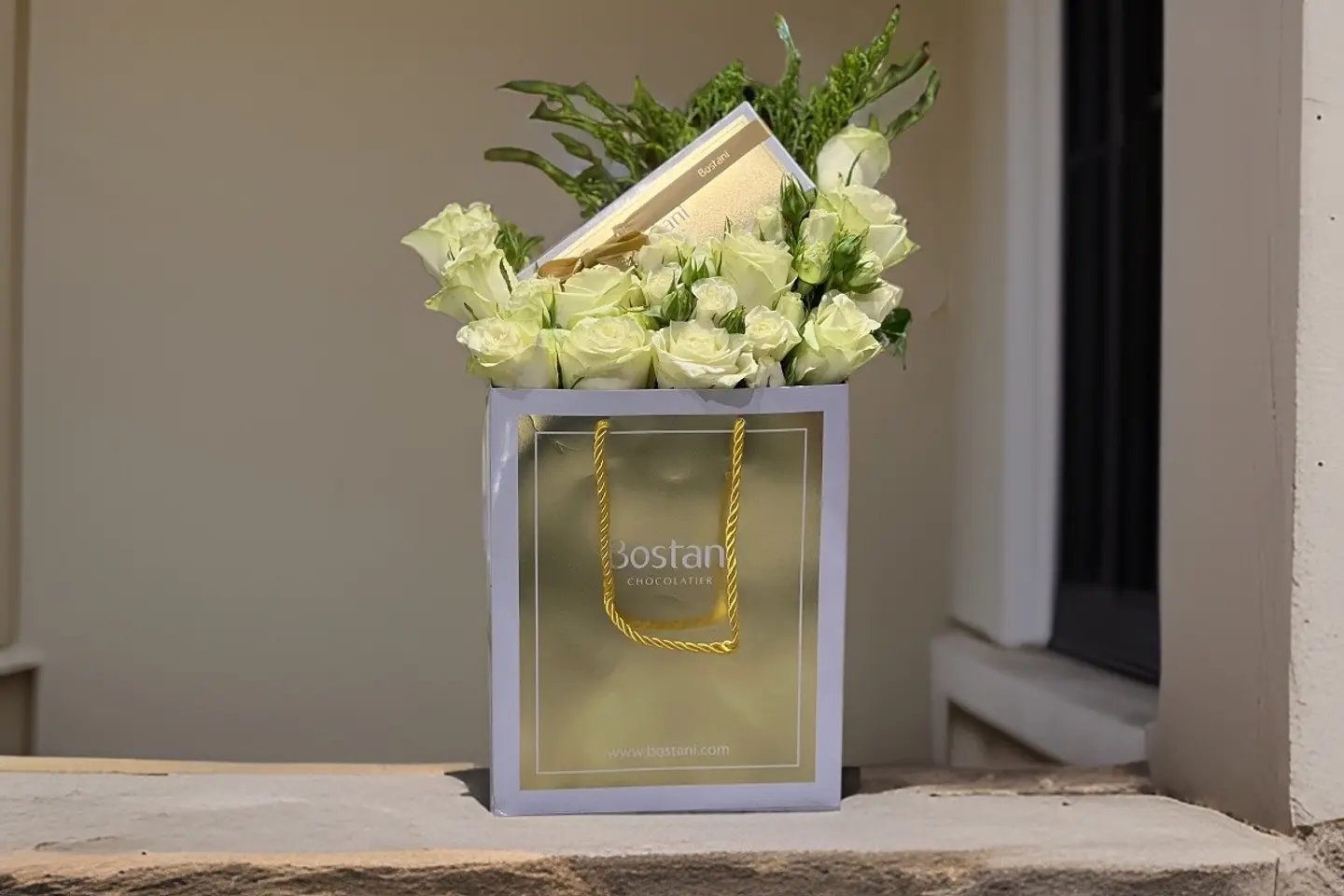 Flower Arrangement With Chocolate 130