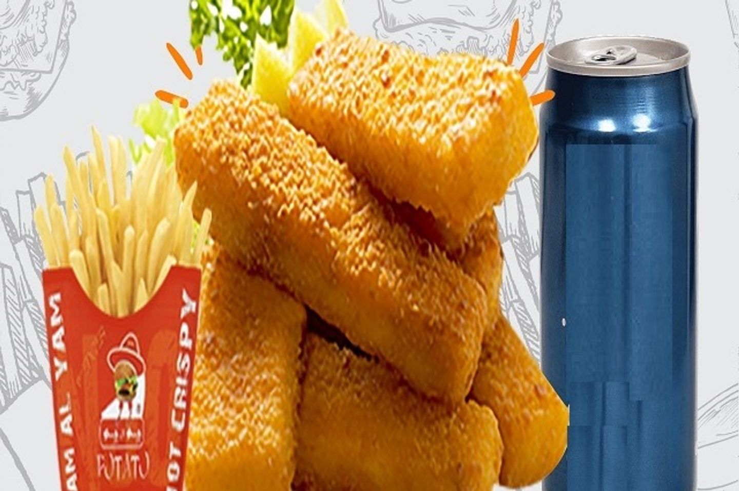 وجبة مسحب الدجاج