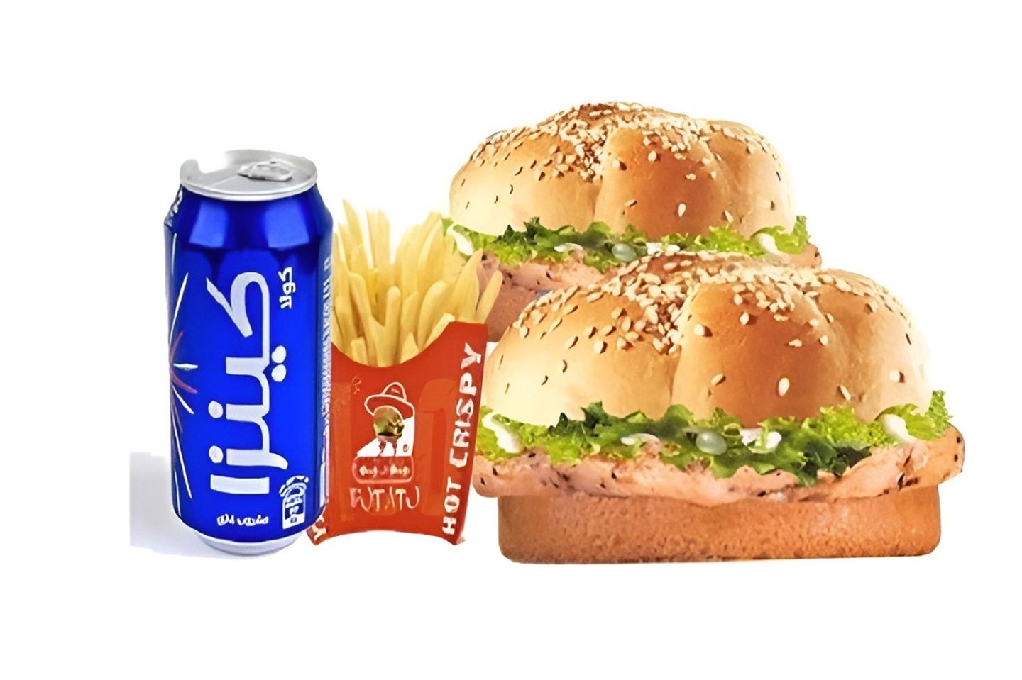 وجبة 2 برجر دجاج مشوي