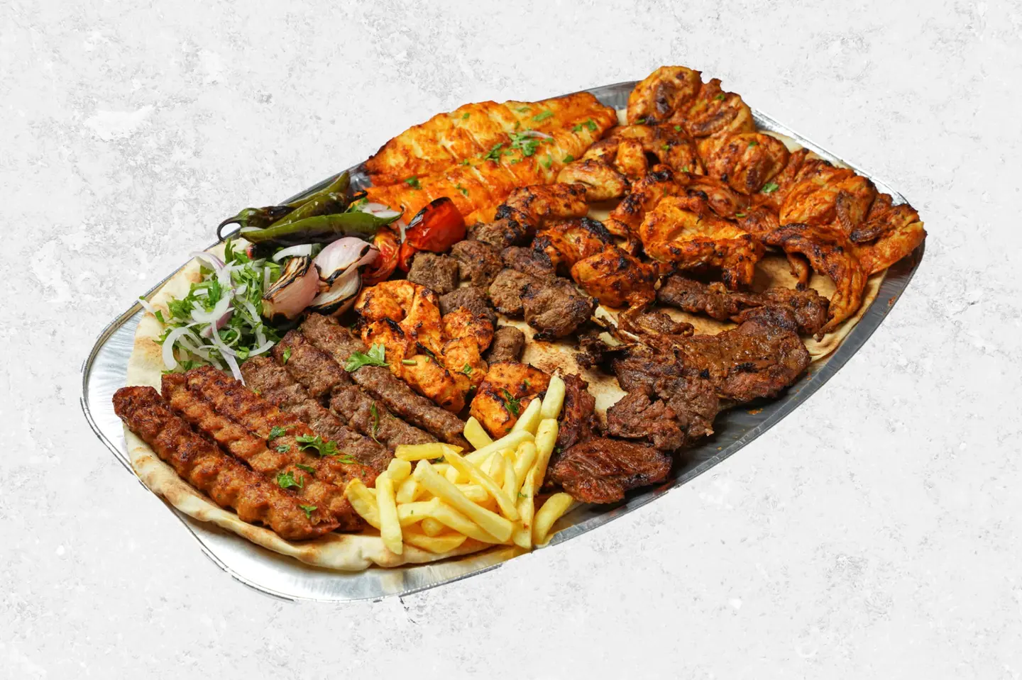 طبق مشاوي مشكل كبير