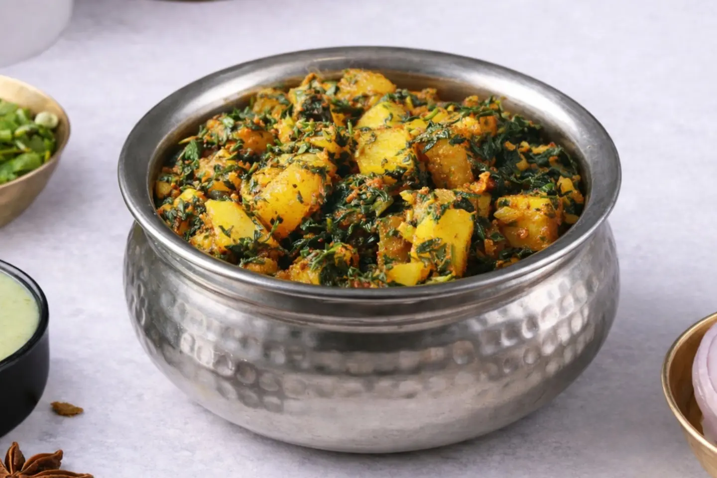 البطاطس والحلبة