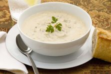 شوربة كريمة بالدجاج
