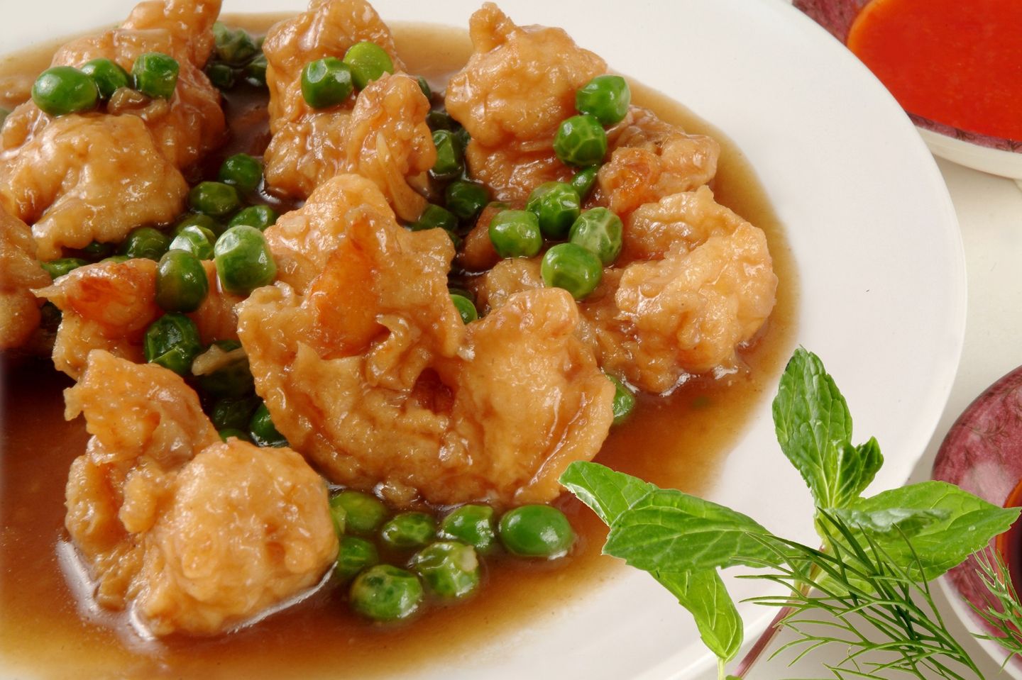 Shrimps W/ Green Peas