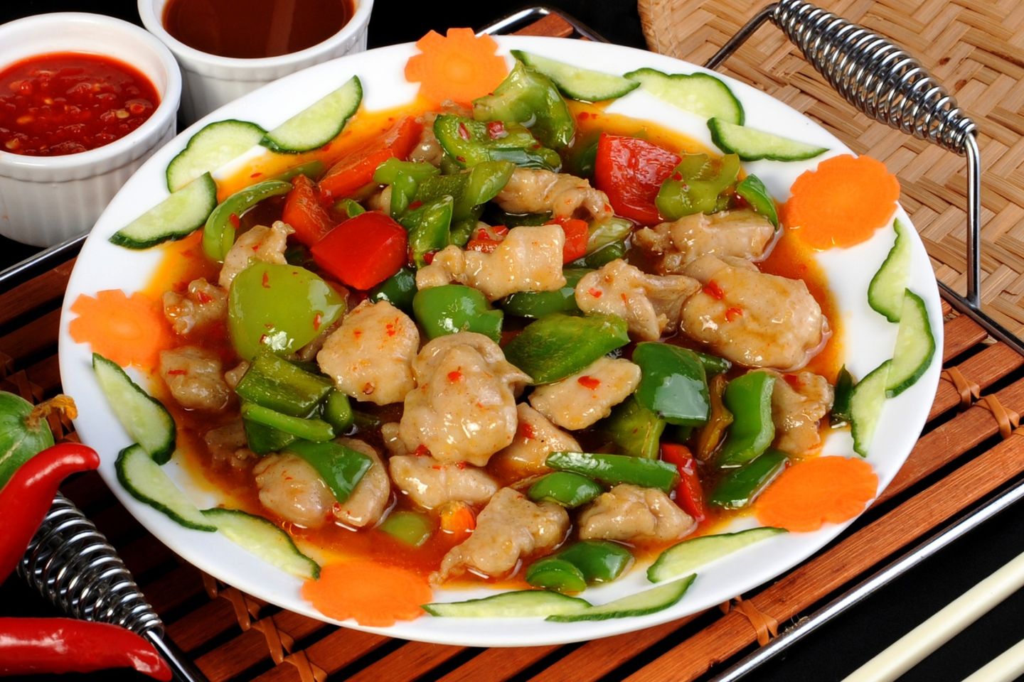 Chicken W/ Chilli Green Pepper