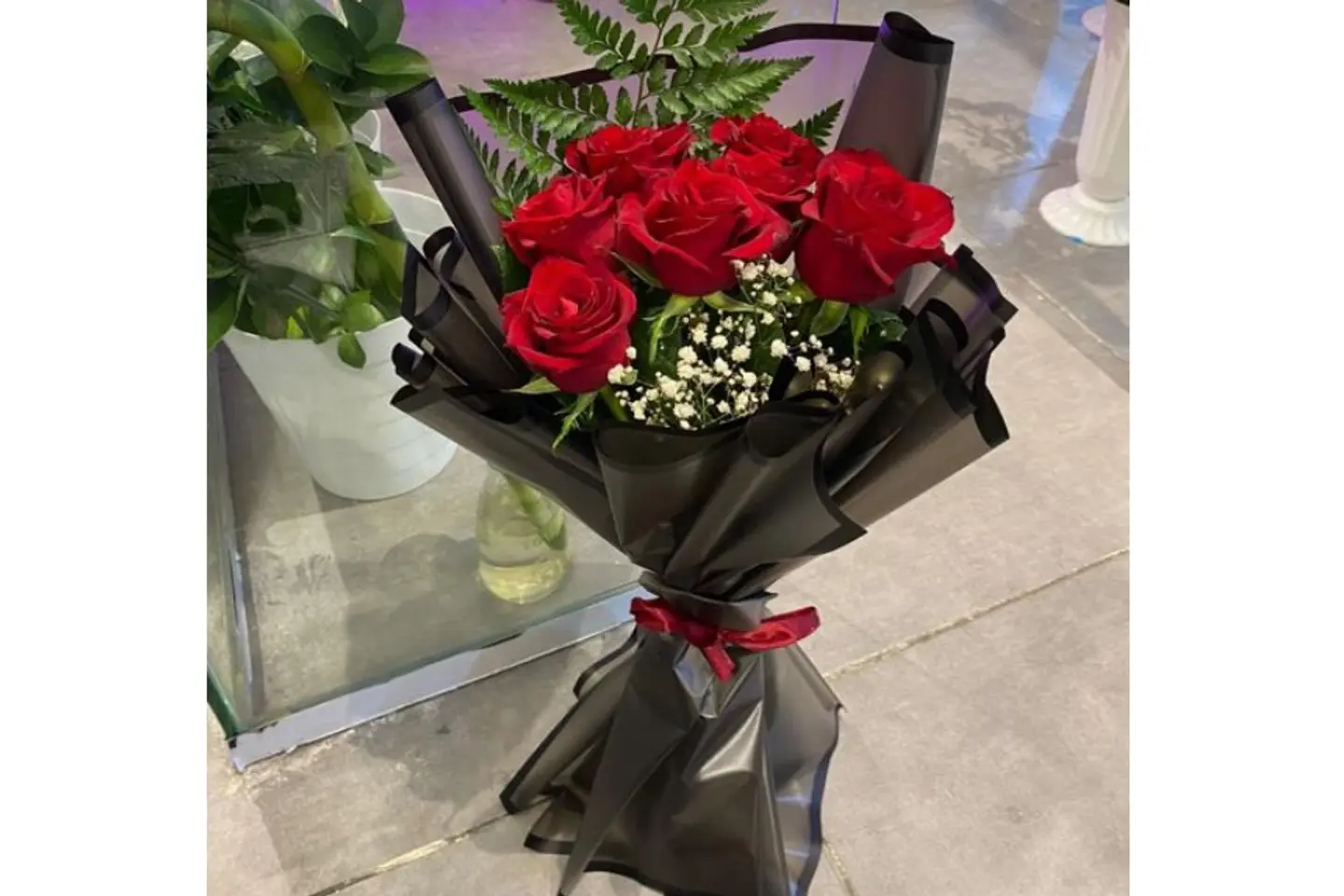 باقه ورد احمرر