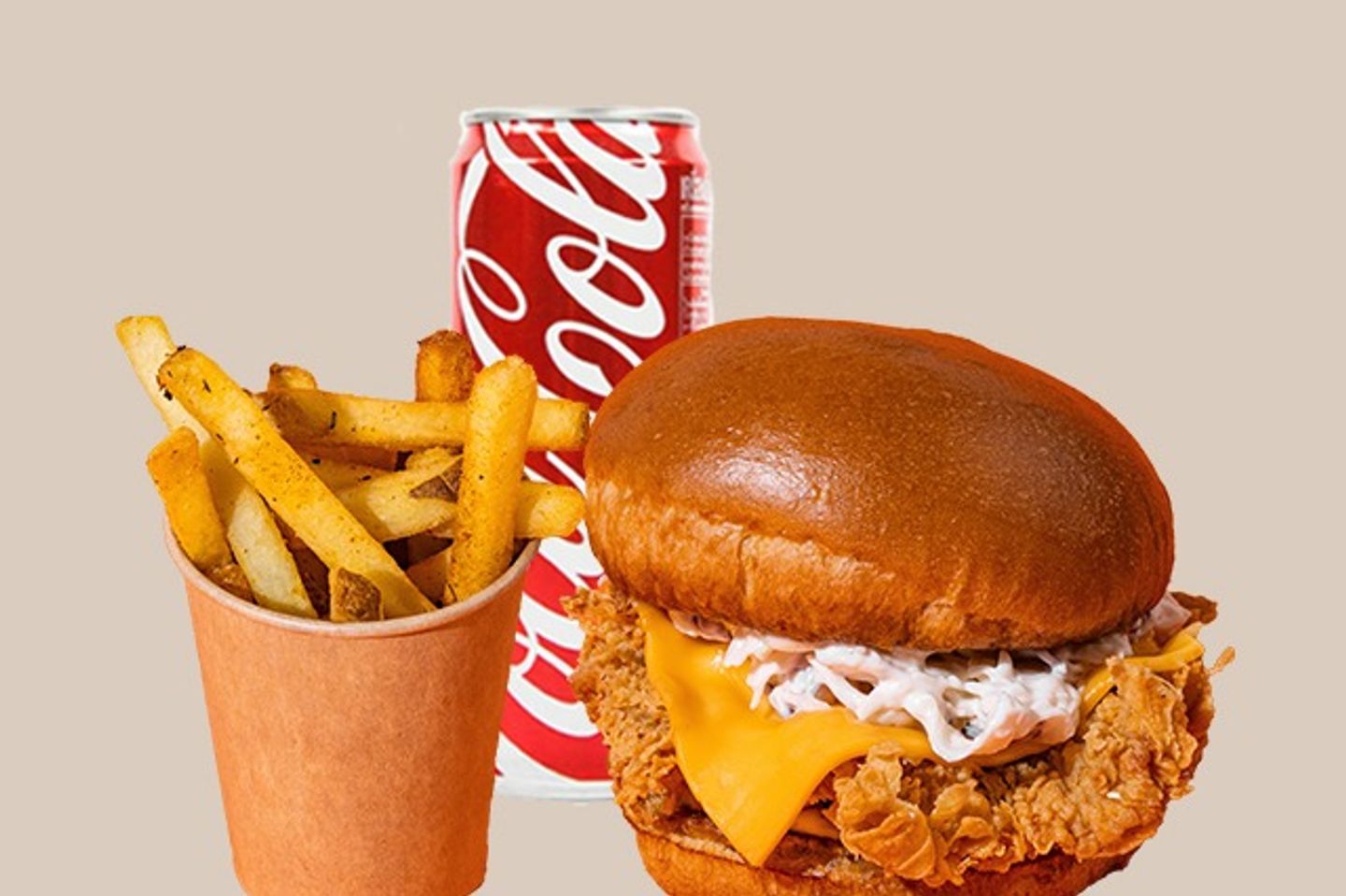 Crispy Chicken Burger   Meal