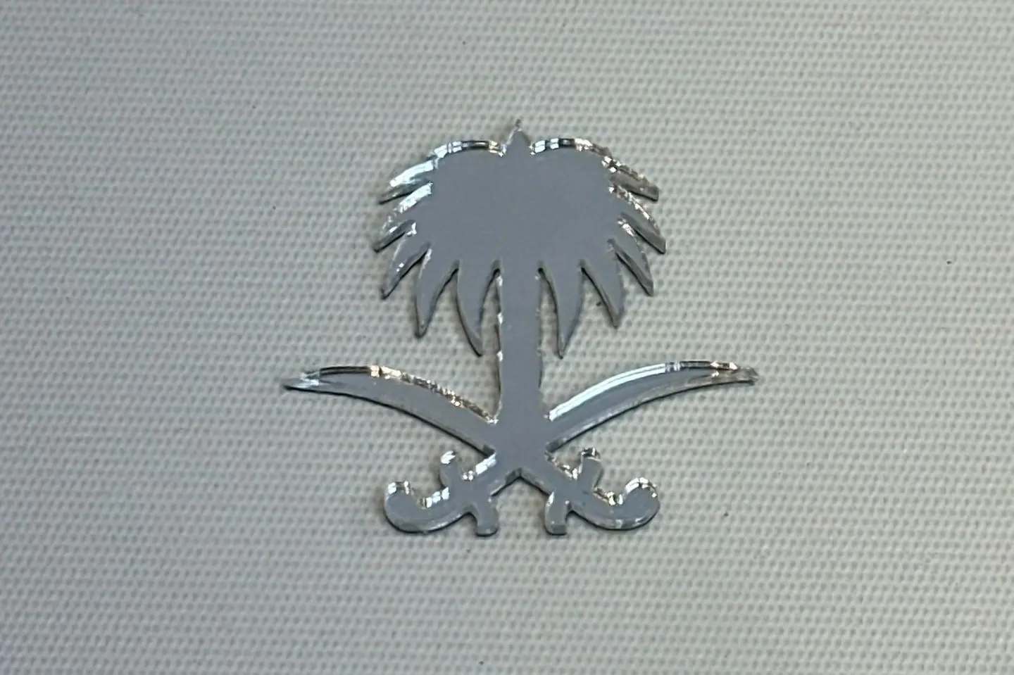 Silver Acrylic National Sticker