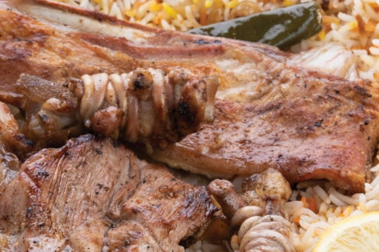 لحم مظبي مع رز