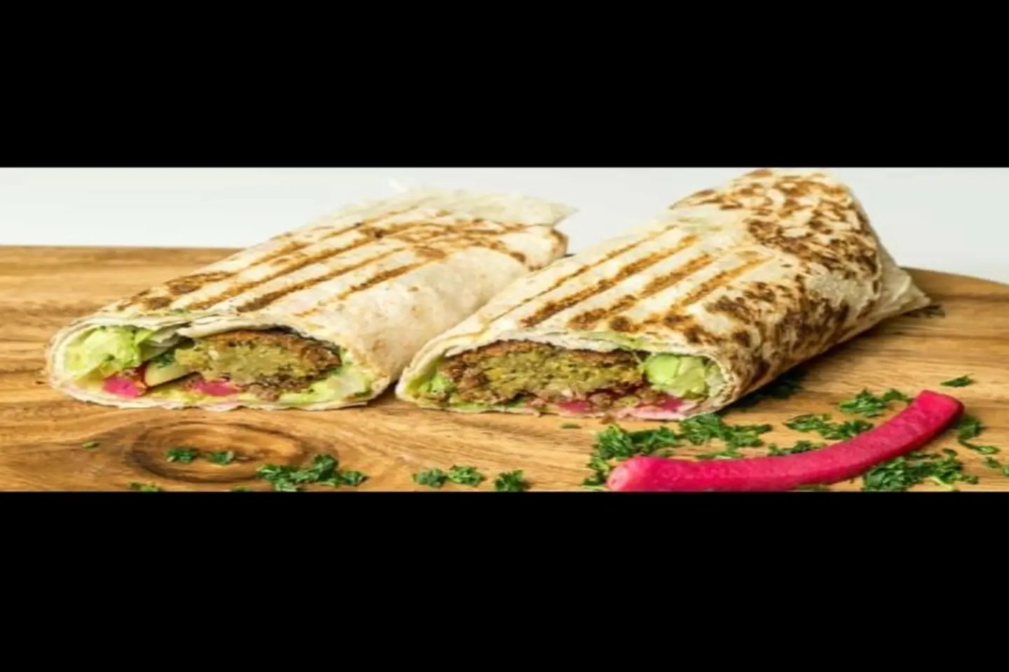 Falafel Sandwich With Saj Bread