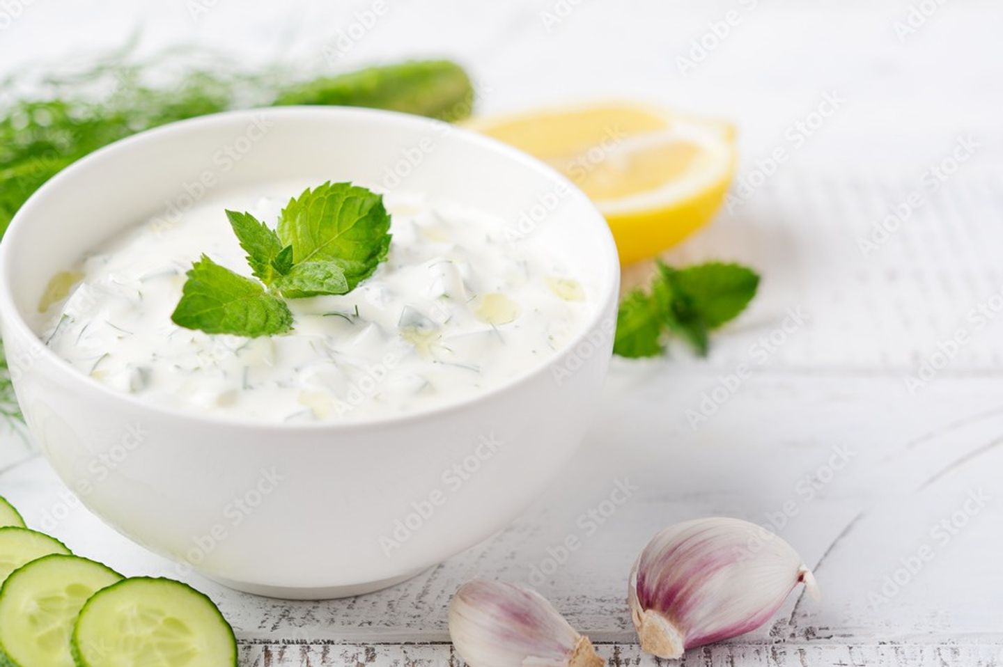 Yogurt With Cucumber Salad