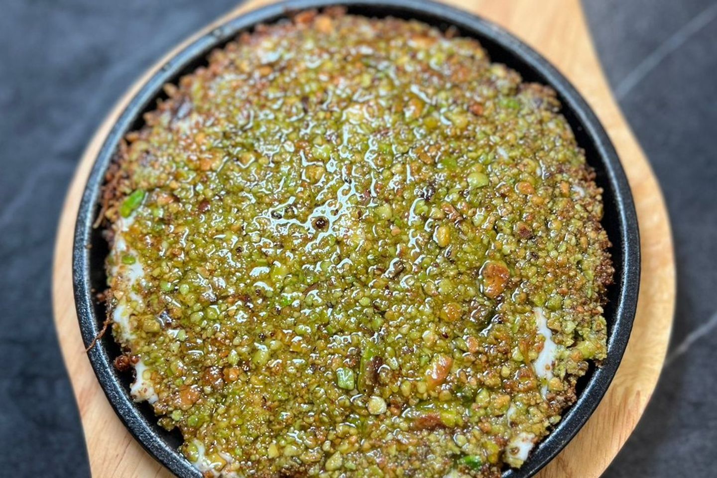 كنافة جبنة مفستقة
