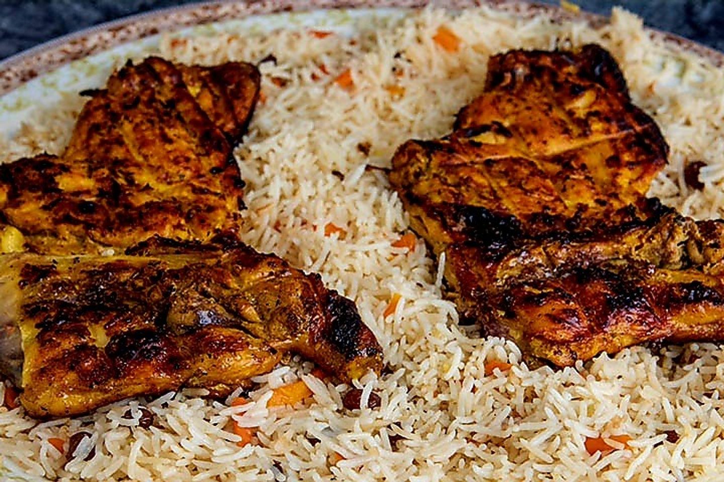 حبه دجاج مع الأرز