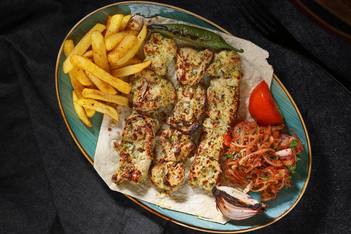 صحن شاشليك دجاج