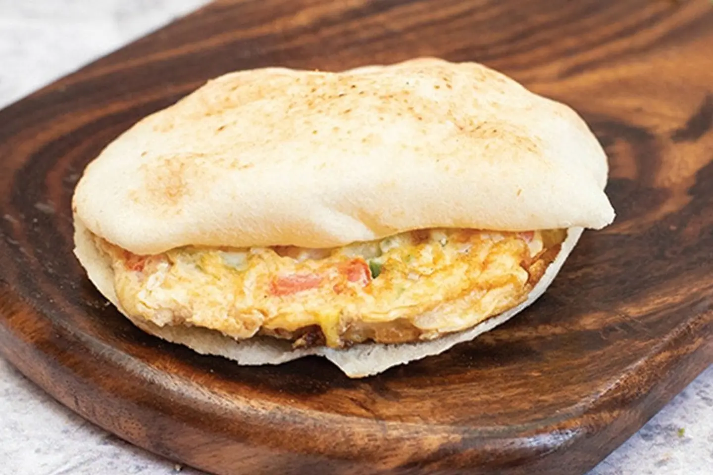 Omelette Sandwich Romano Cheese