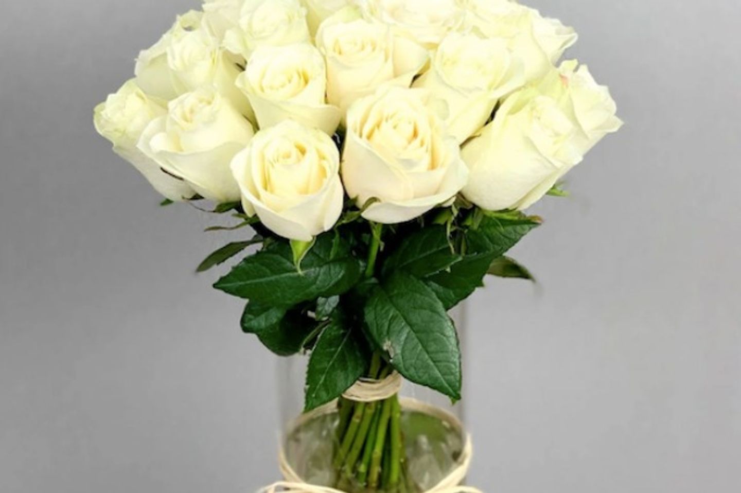 White Rose Vase 23 Branches