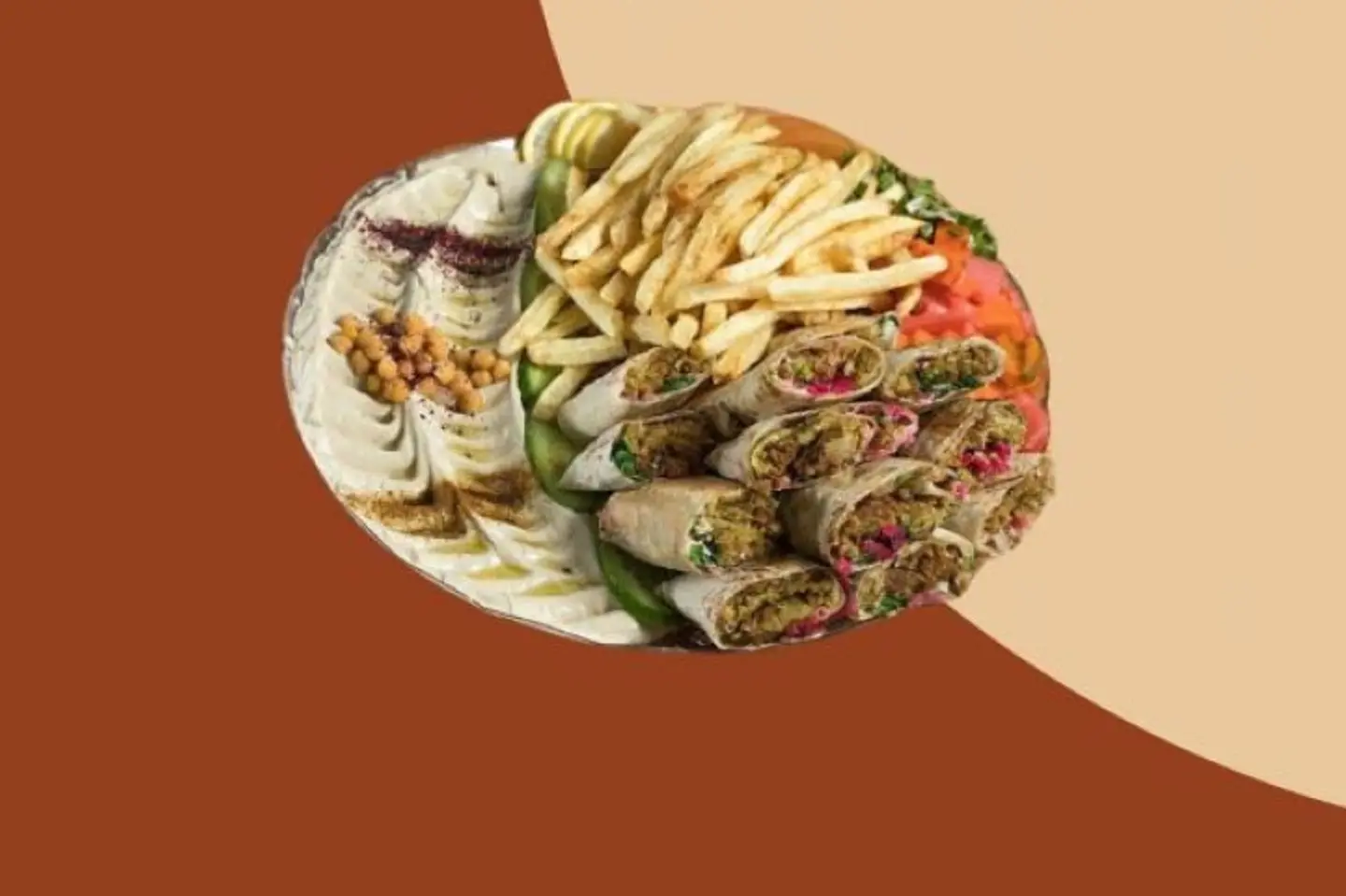 صحن فلافل عربي صغير