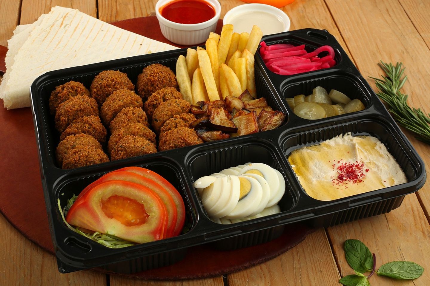 صحن فلافل