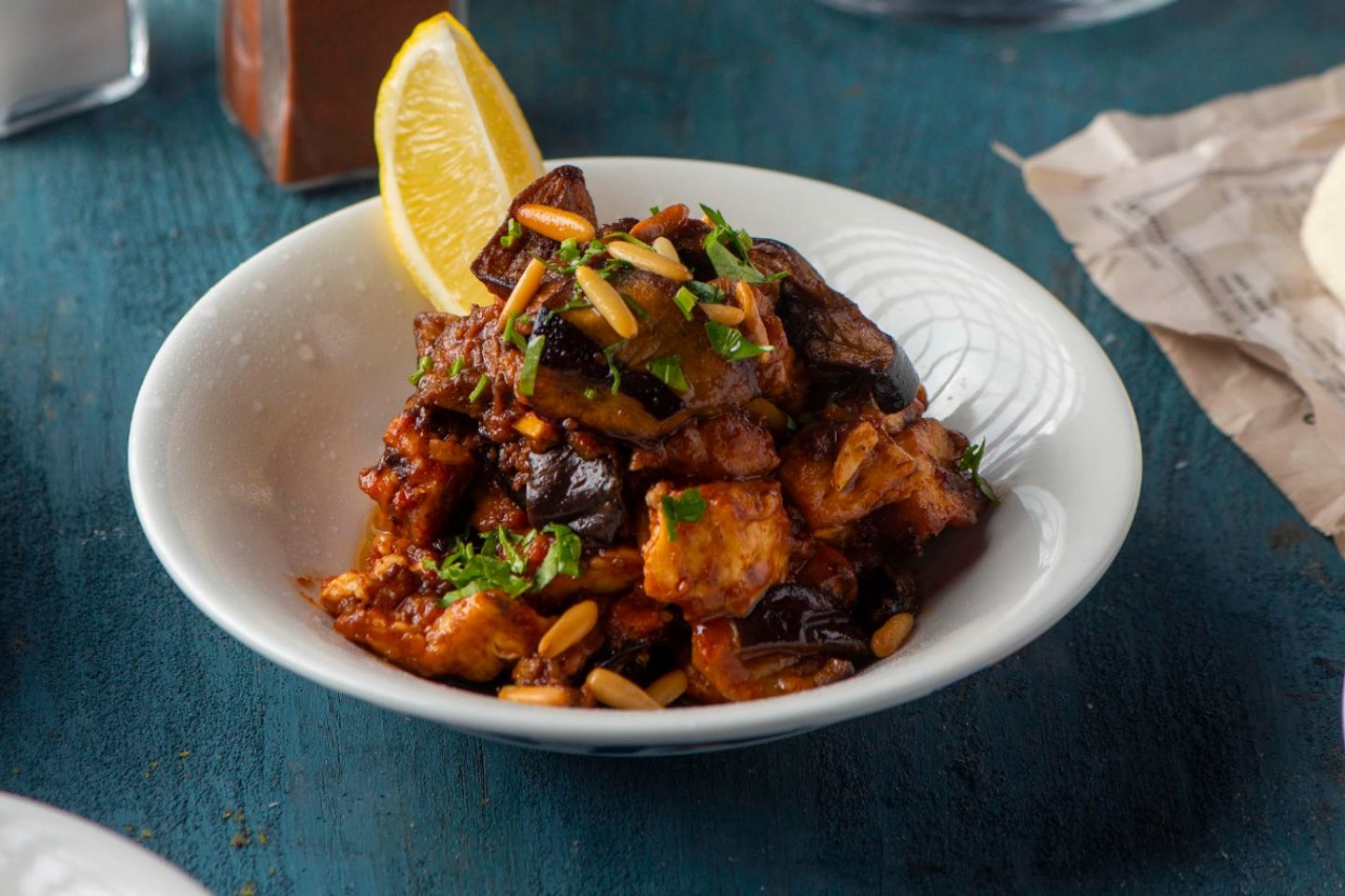 Hamsa Halloumi Aubergine