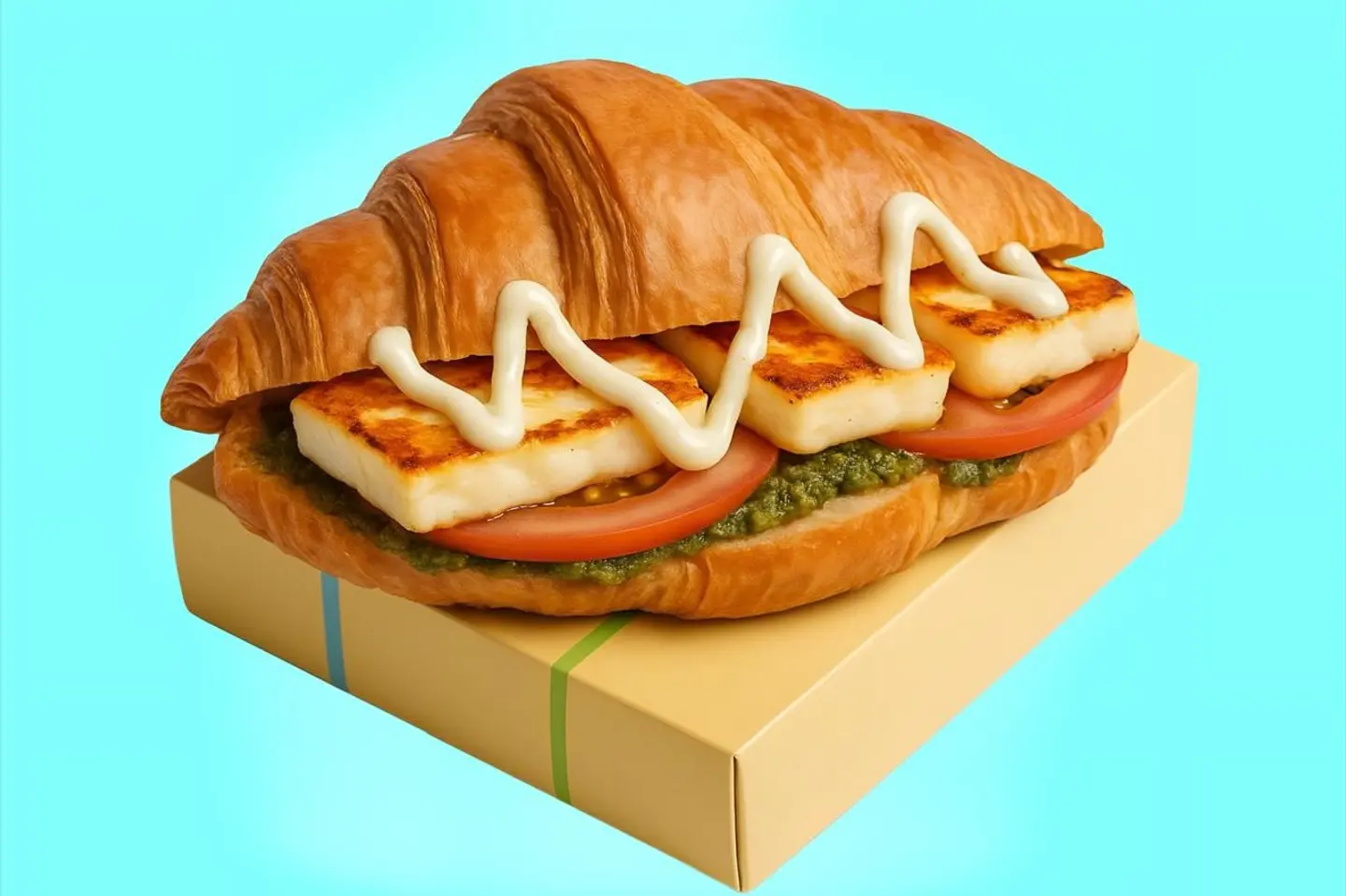Croissant Halloumi