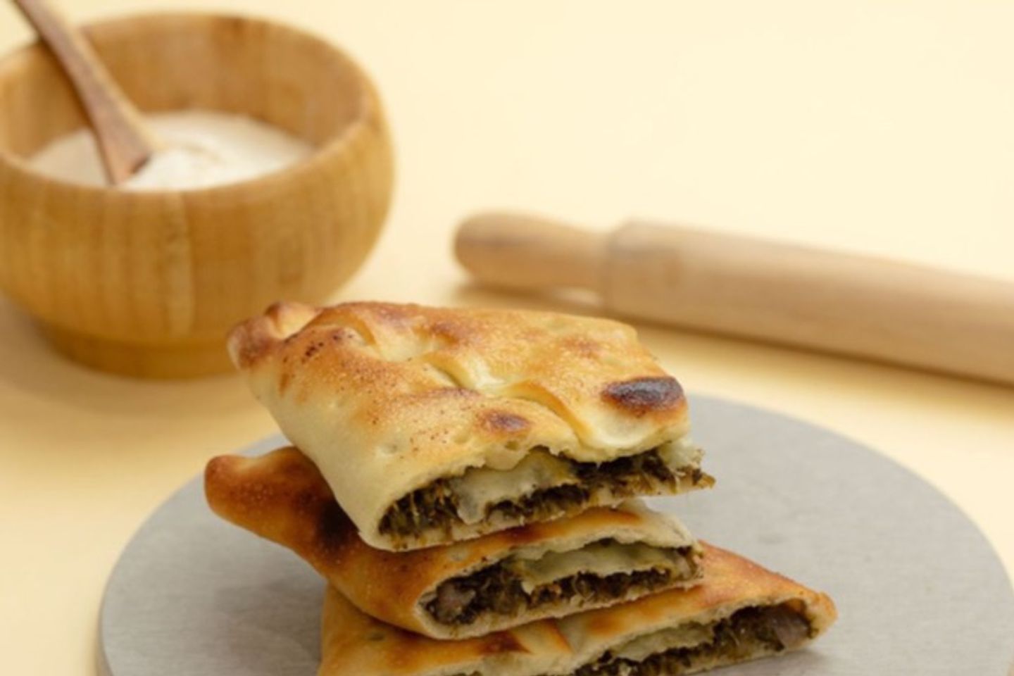 لبنة بالسبانخ