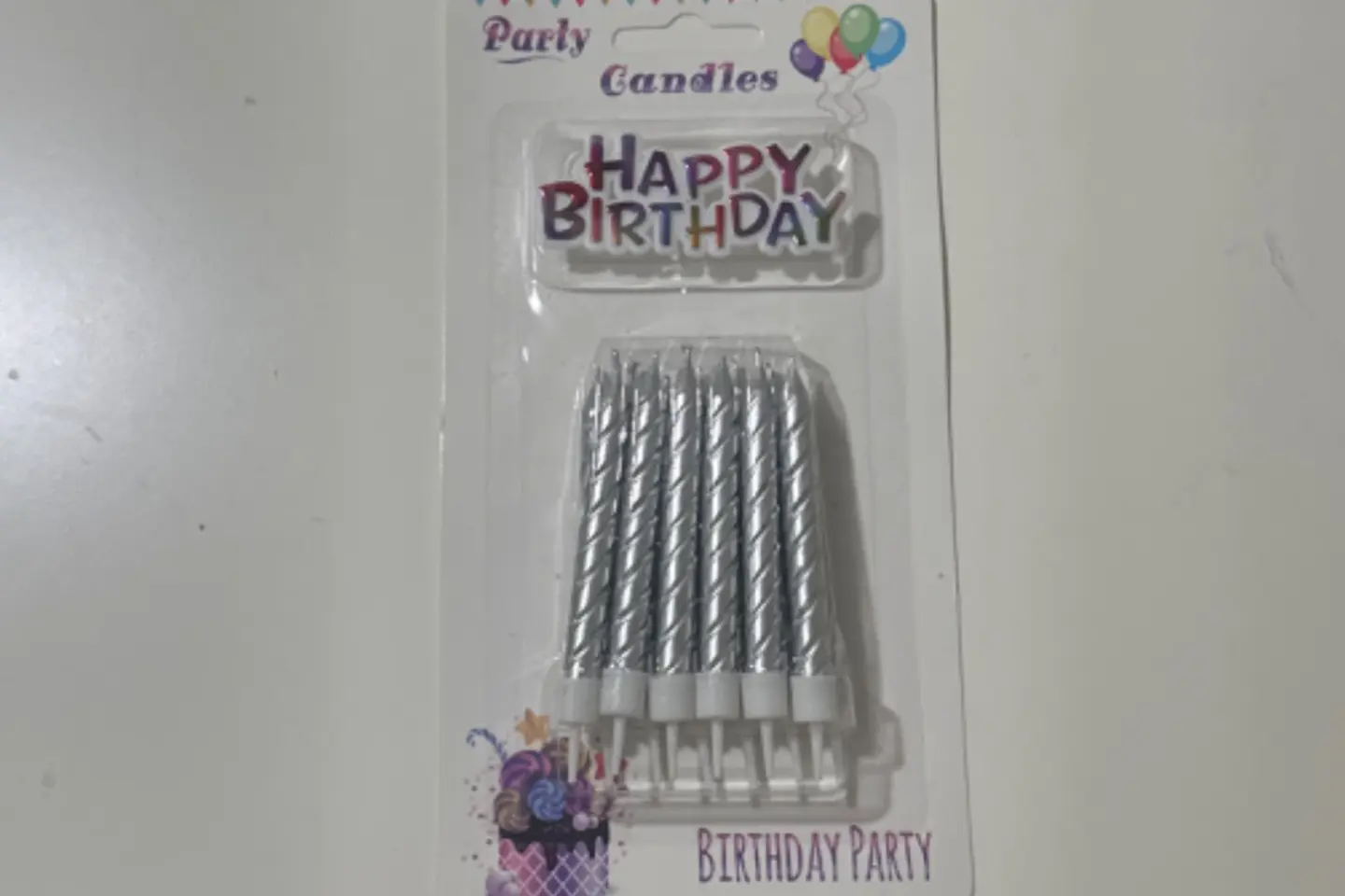 شموع الميلاد الفضية