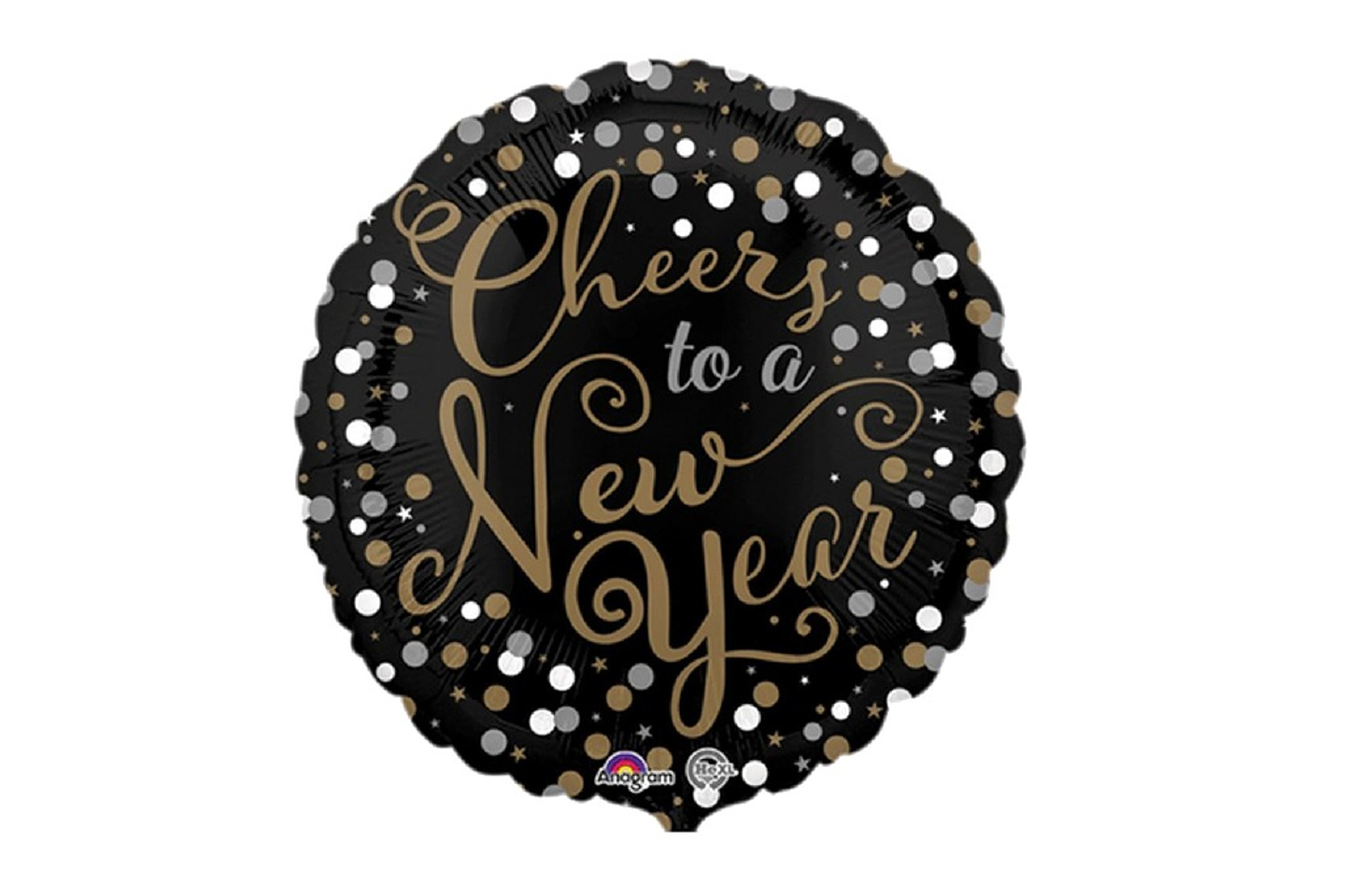 بالون السنة الجديدة اسود