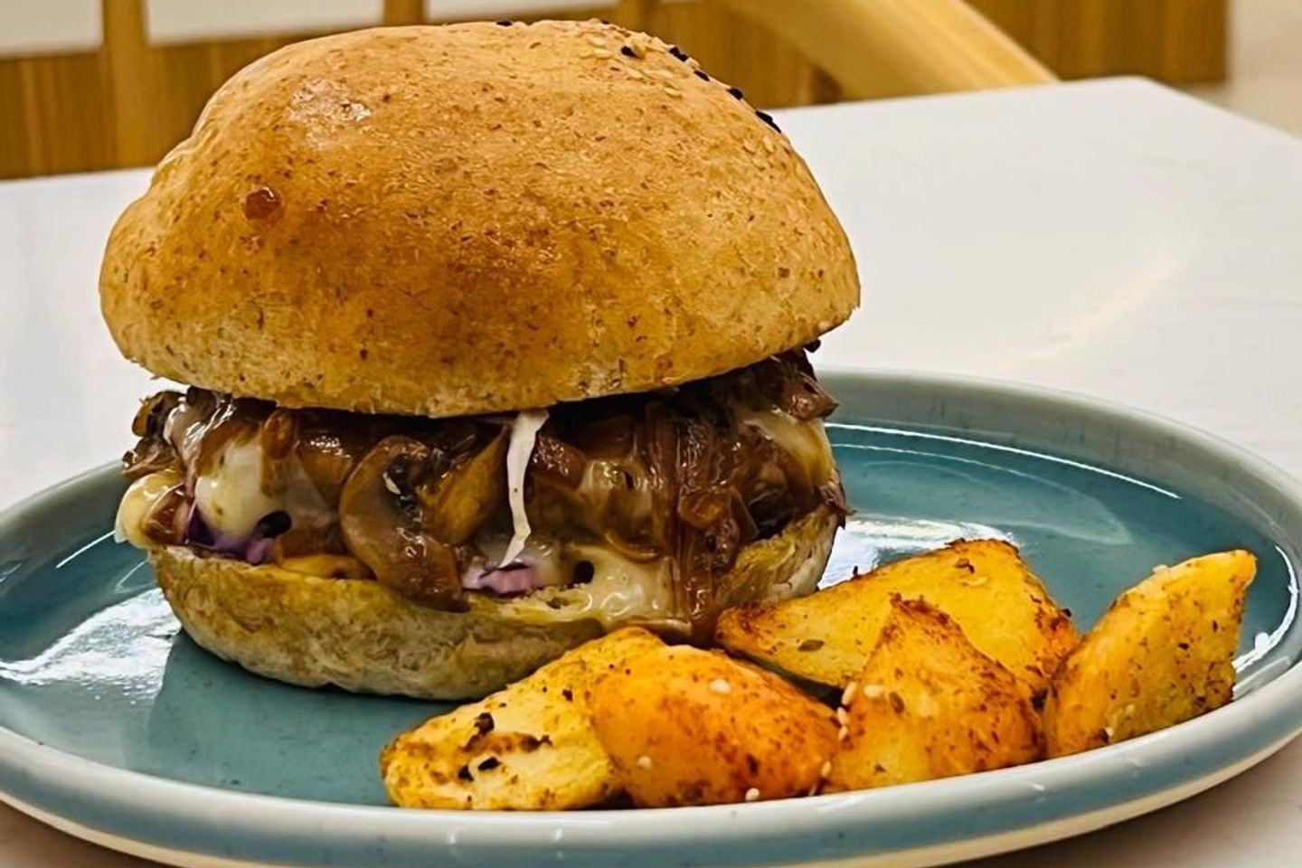 Beef Burger With Mushroom
