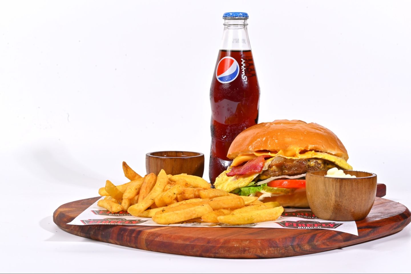 Egg Bacon Burger Meal