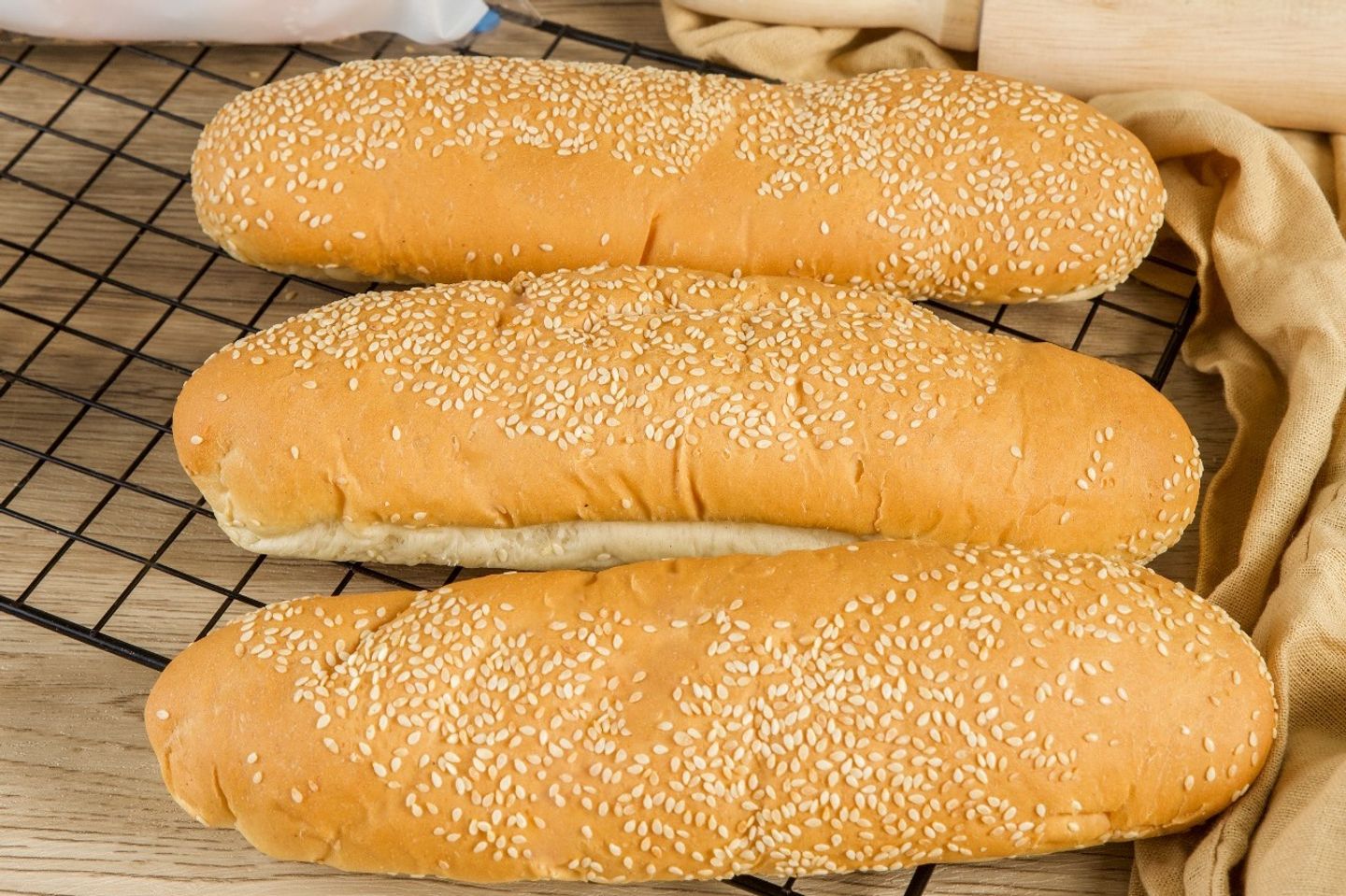 Big Samoli With Milk& Sesam