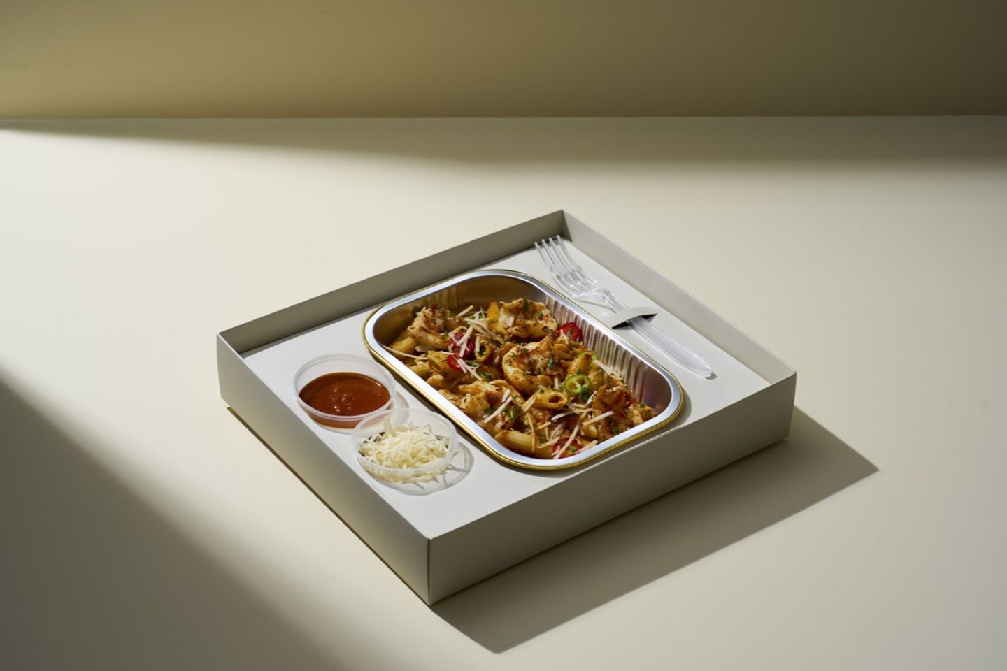 Penne Arrabbiata Shrimp