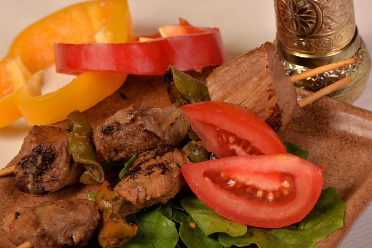 Grilled Kebab On Skewer