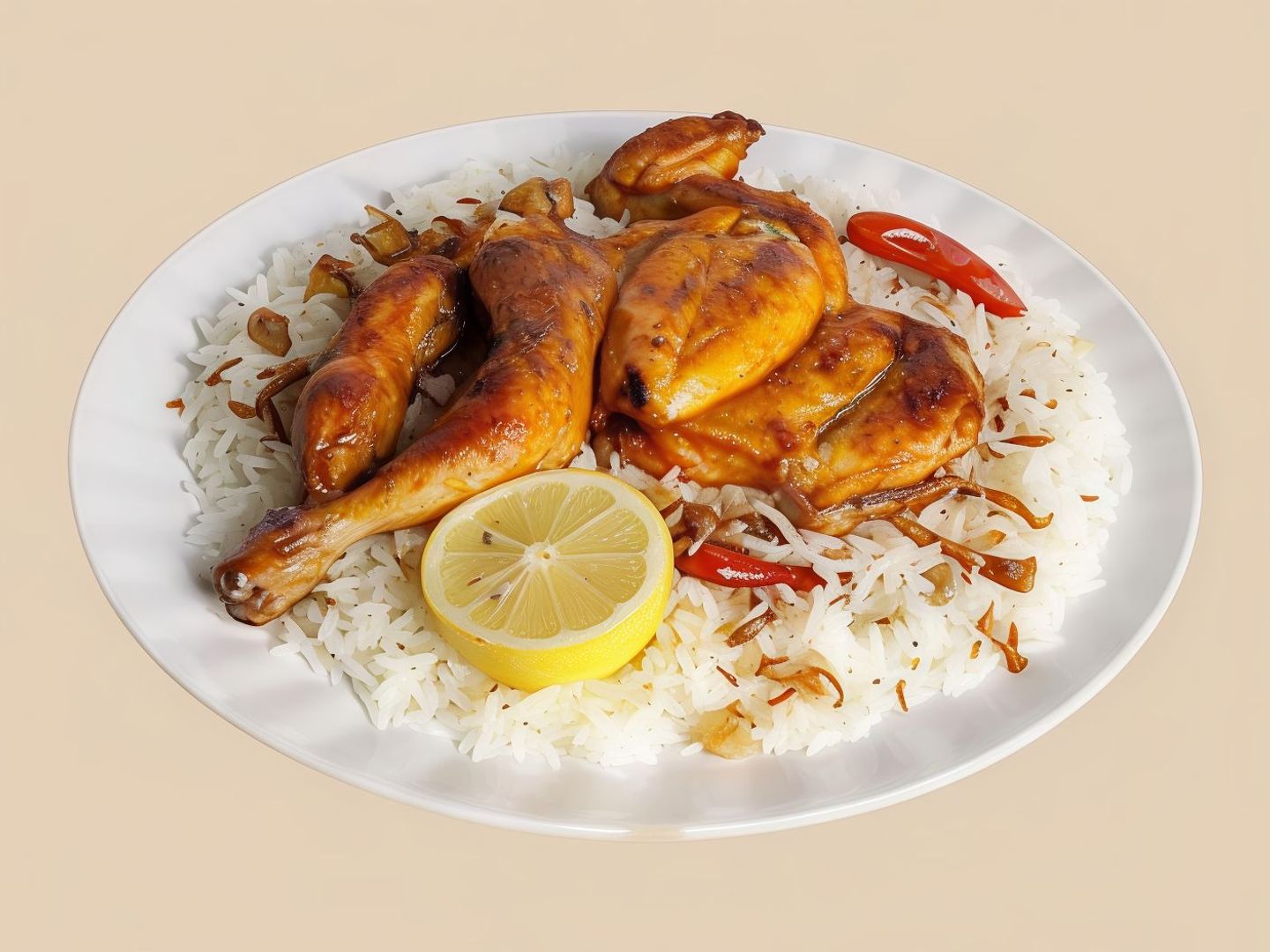 نصف حبة مظبي رز بشاور