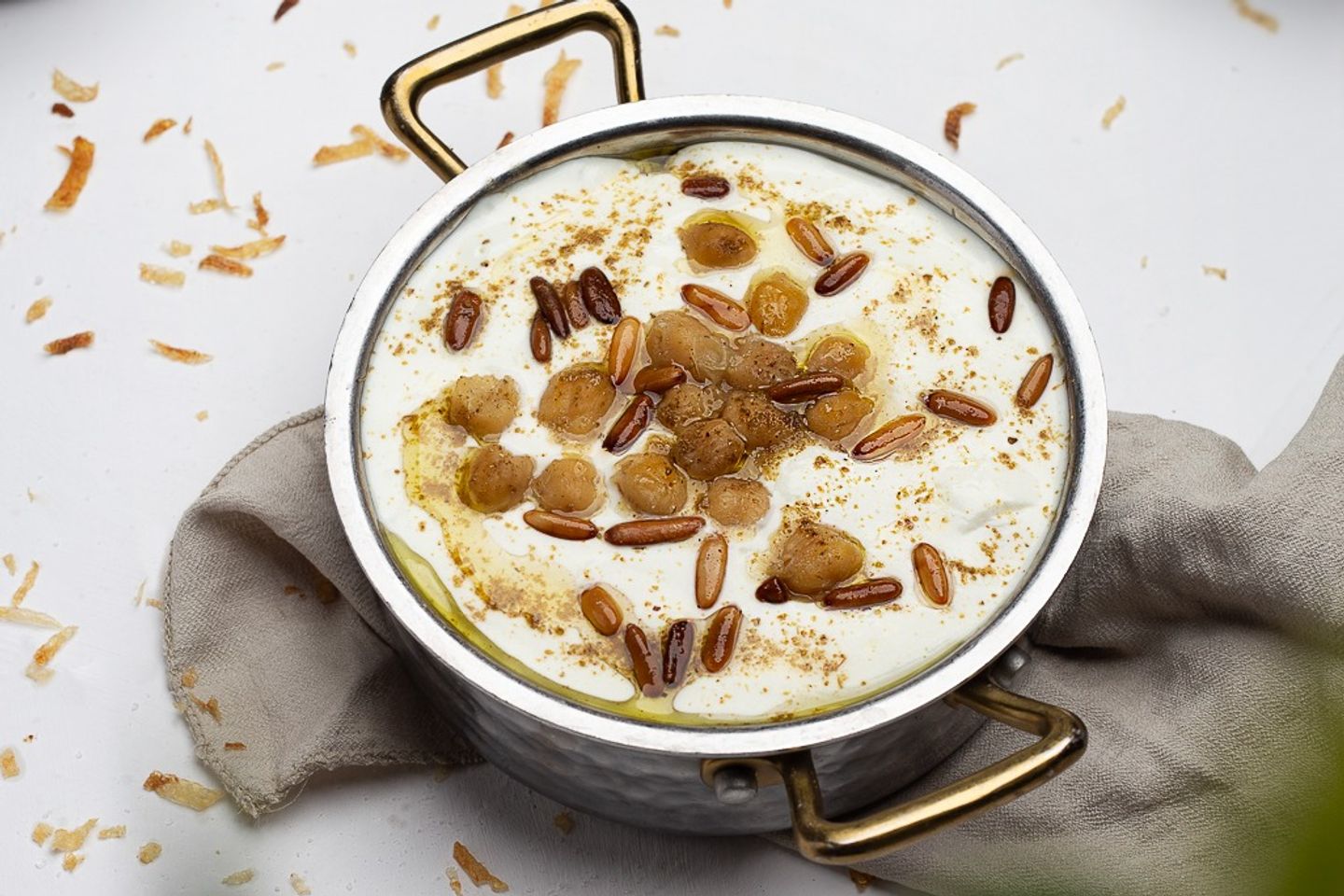 فتة باذنجان مع حمص