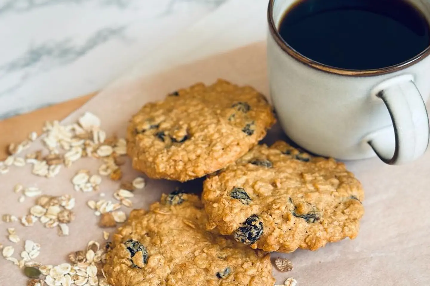 Oat Cookies With Raisins
