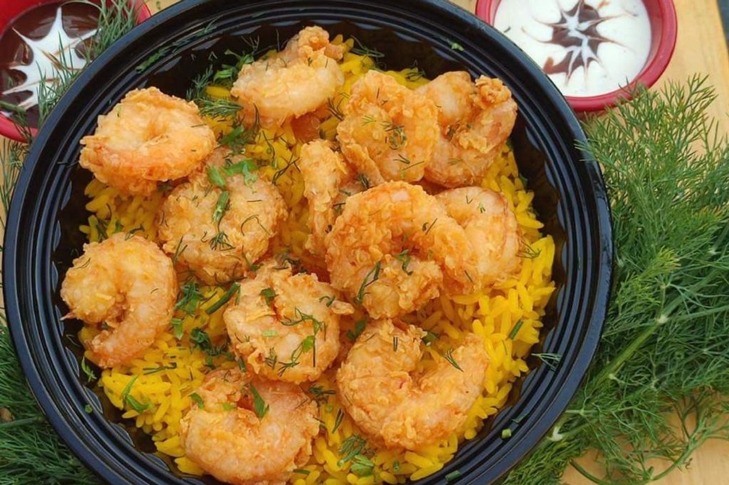 أرز صيادية بالجمبري