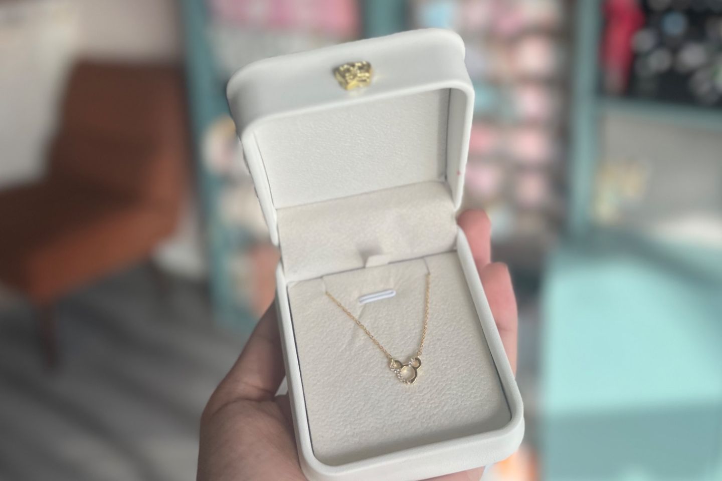 Mickey Necklace   Gold Plated