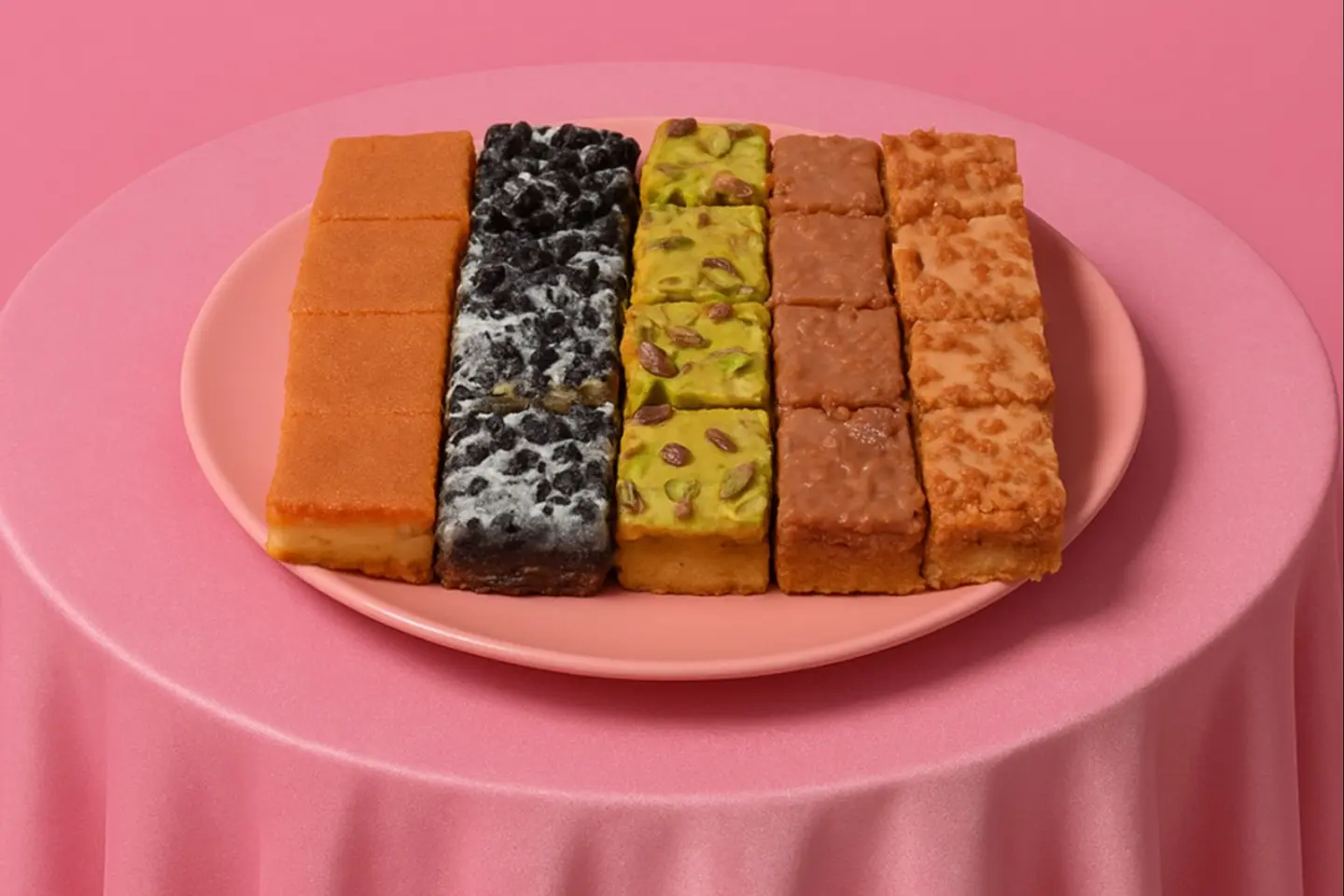 طبق بسبوسة مشكلة كبير