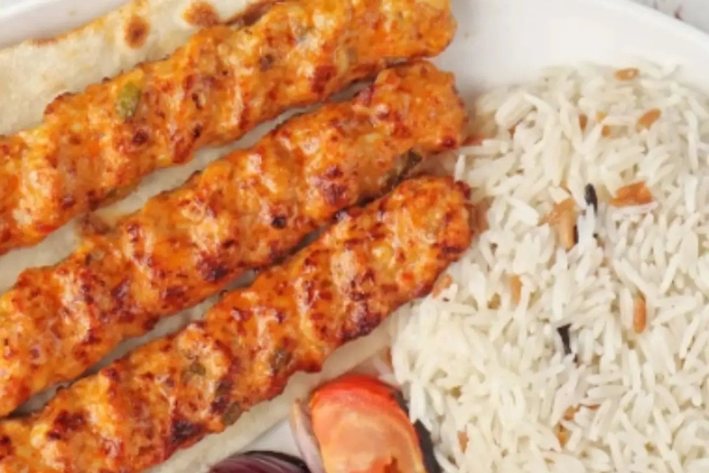 3 Kabab With Saffron Rice