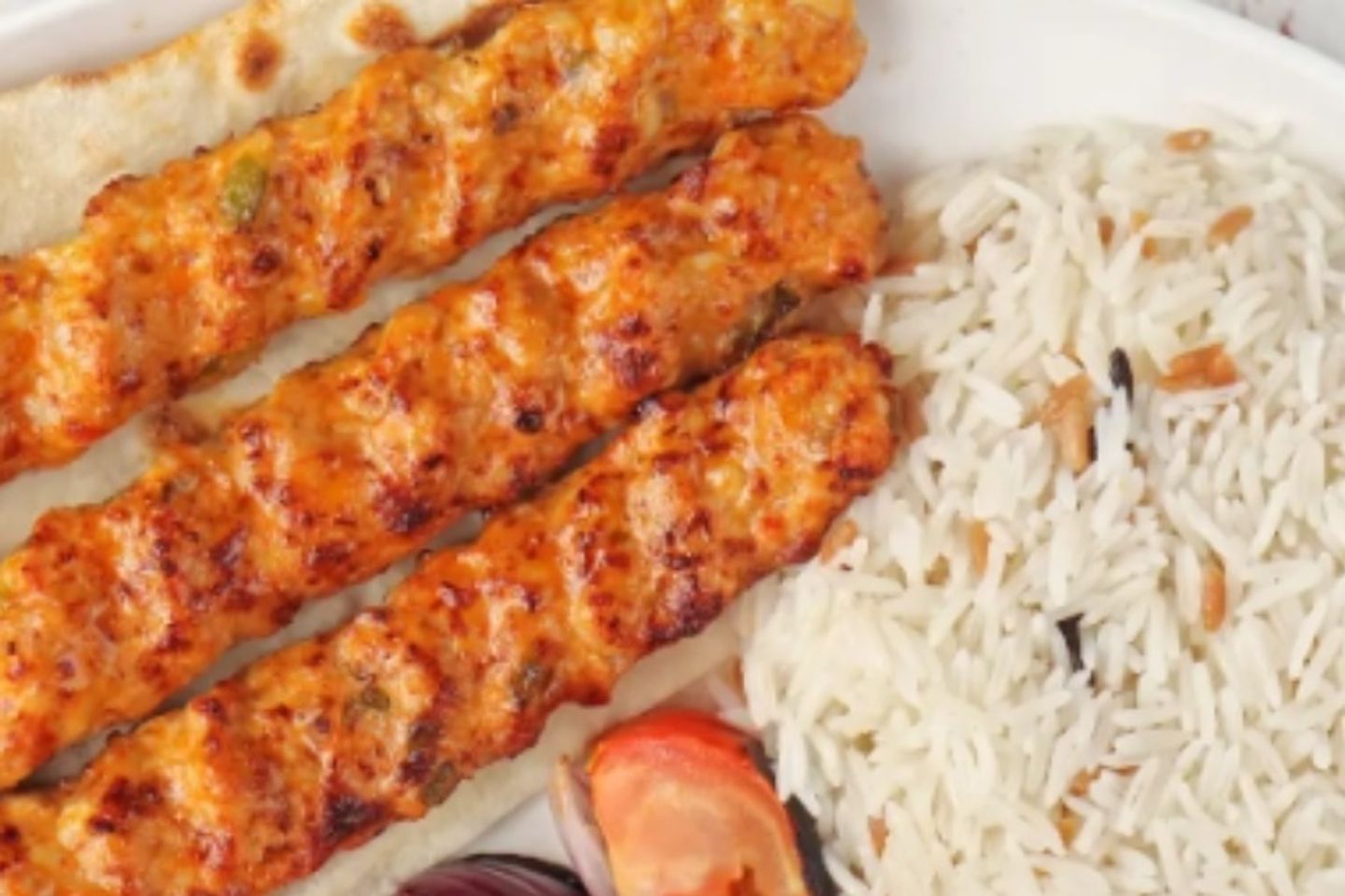 3 Kabab With Saffron Rice