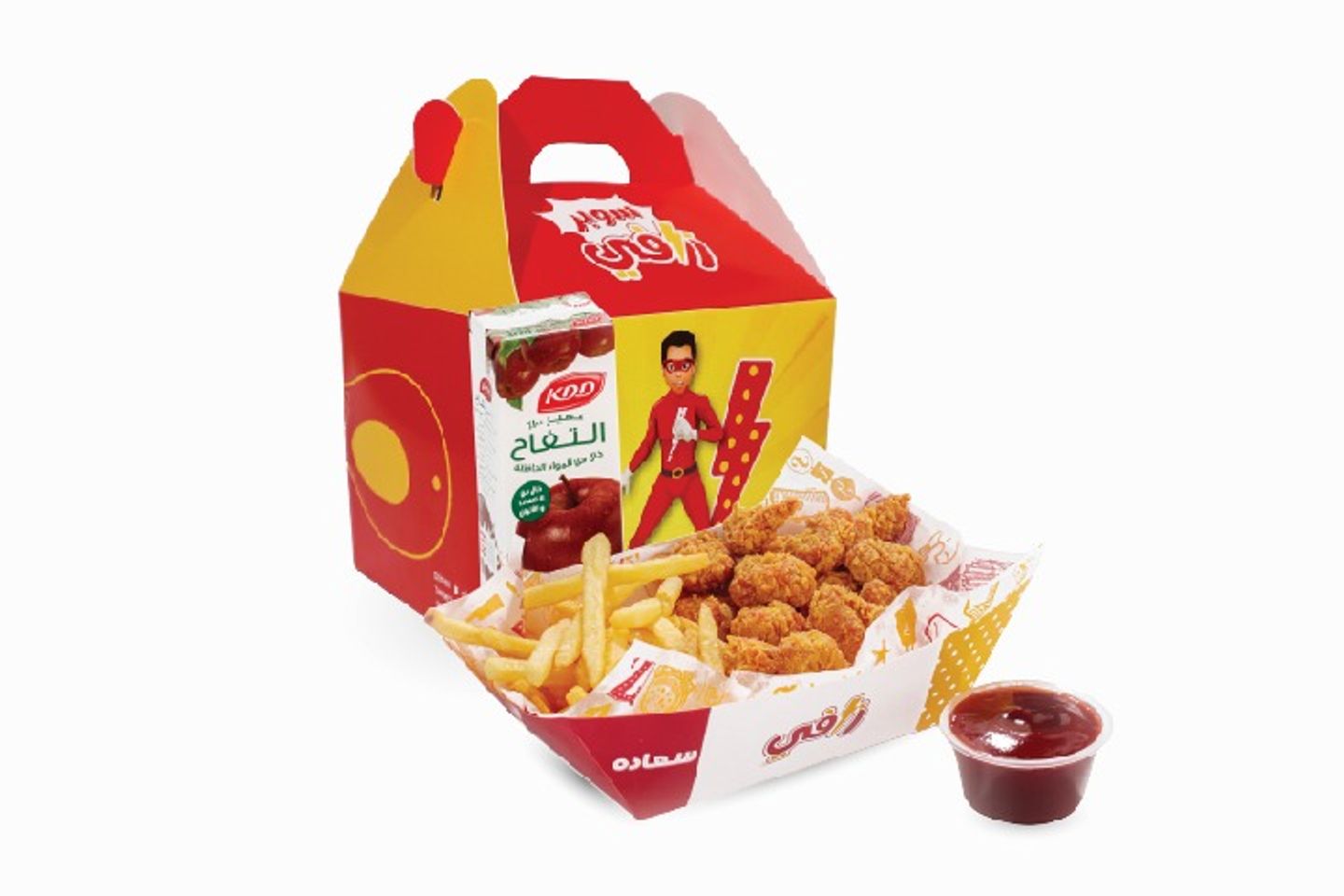 وجبة الاطفال بوب كورن الدجاج
