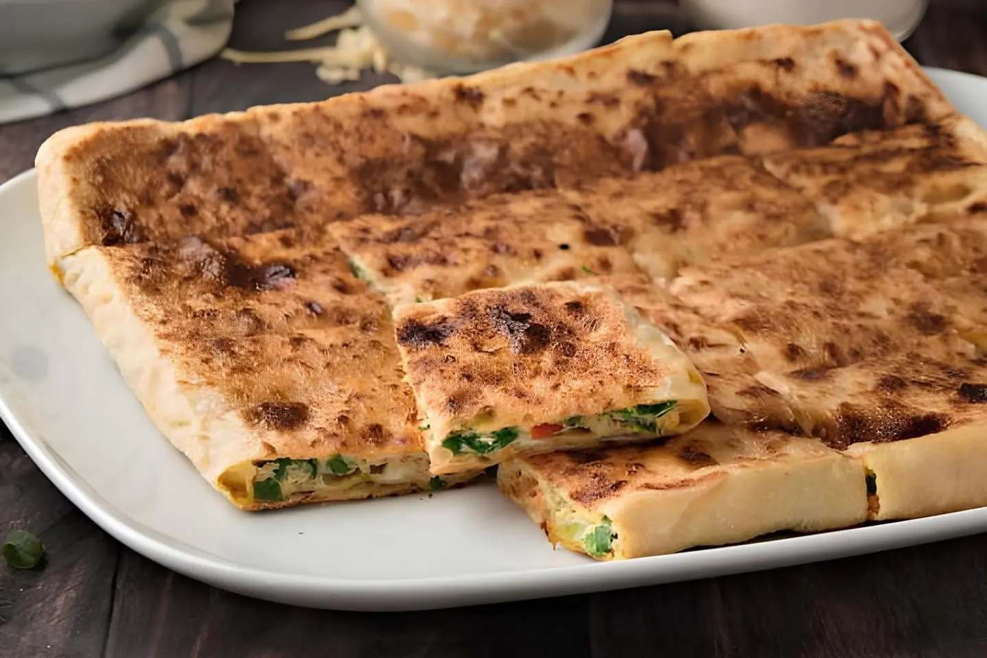Mutabbak With Meat And Cheese