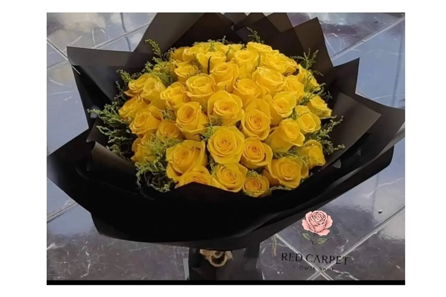 باقة جوري اصفر