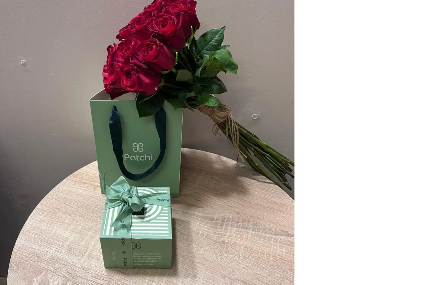 Red Rose And Patchi Chocolate