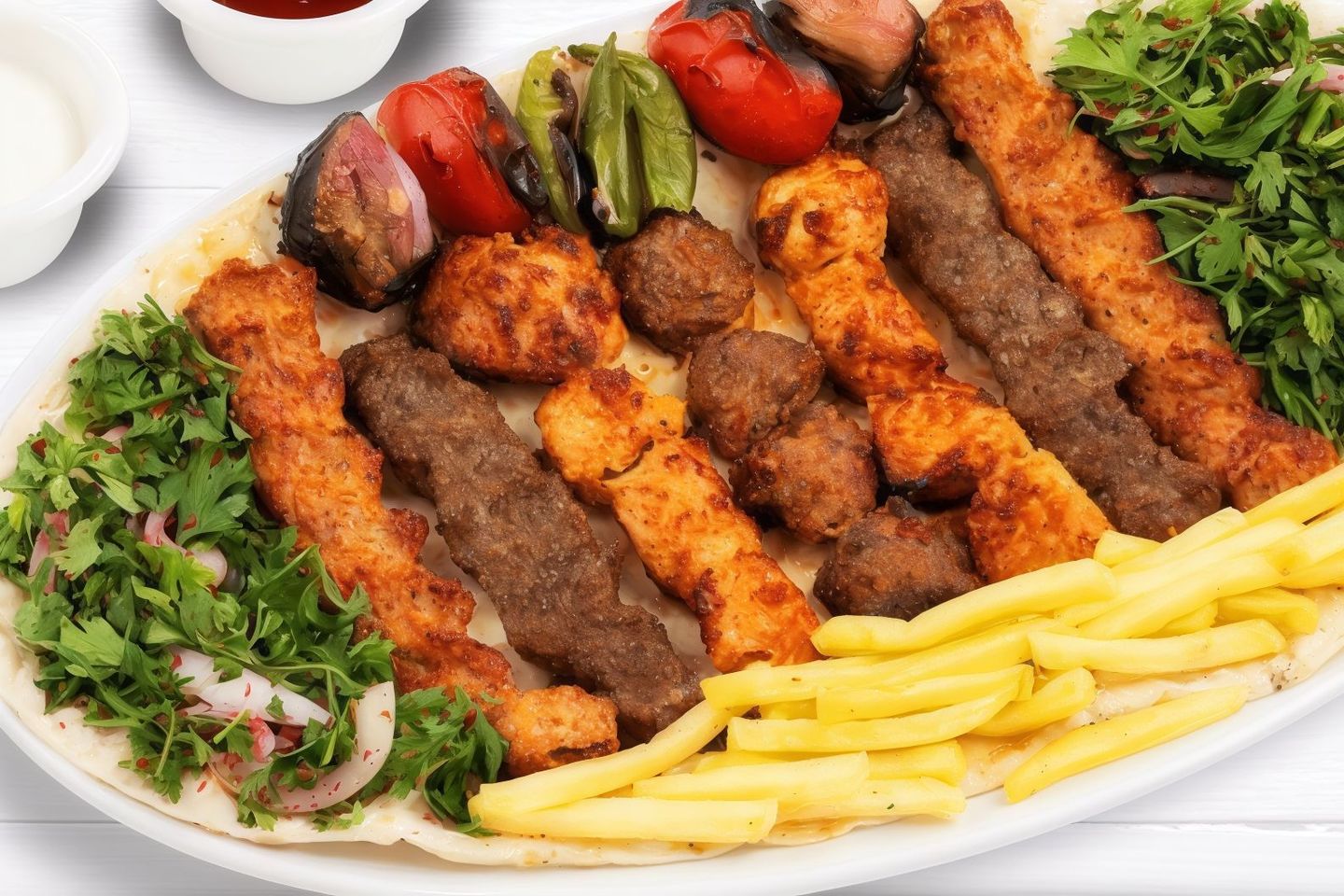صحن مشويات مشكل صغير