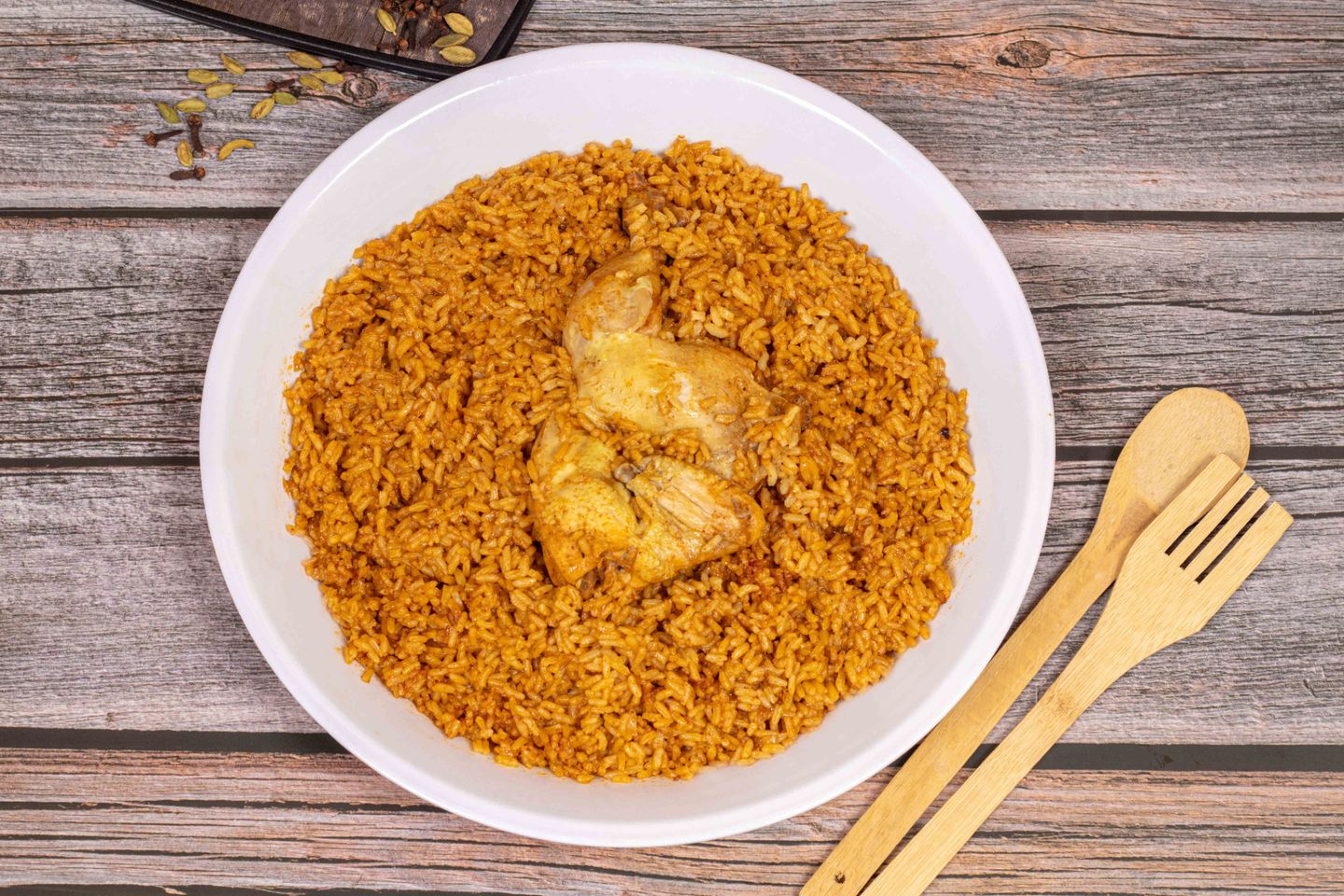 مضغوط العقبة دجاج - نص رز أحمر